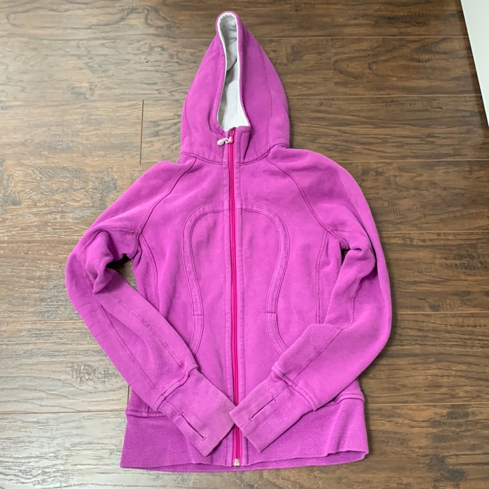 Size 4 LuLulemon purple zip up sweatshirt